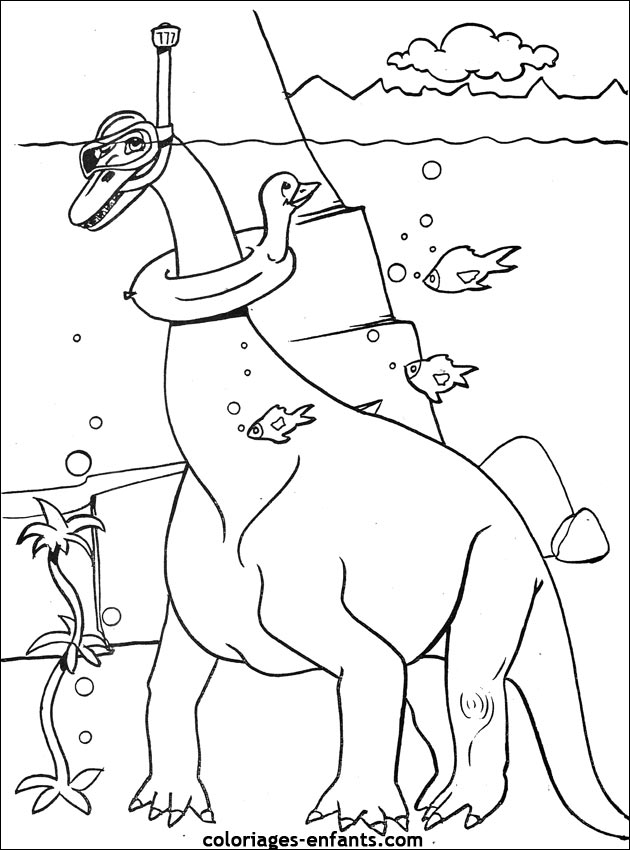 coloriage de dinosaure