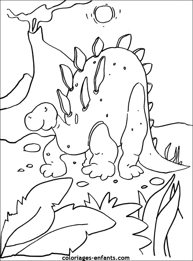 coloriage de dinosaure