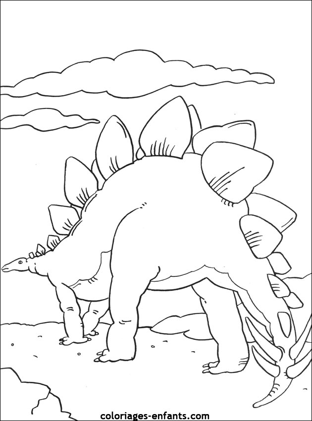 coloriage de dinosaure