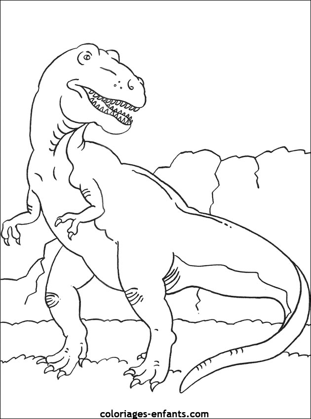 coloriage de dinosaure