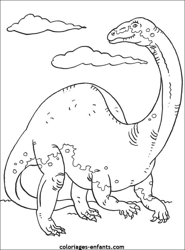 coloriage de dinosaure