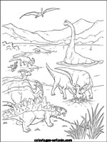 Coloriages de dinosaures