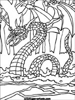 Coloriages de dragons