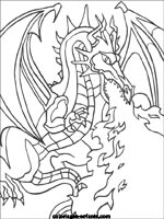 Coloriages de dragons