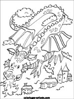 Coloriages de dragons