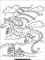 Coloriages de dragons