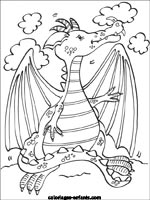 Coloriages de dragons