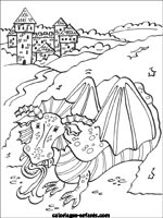 Coloriages de dragons