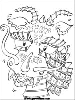 Coloriages de dragons