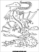 Coloriages de dragons