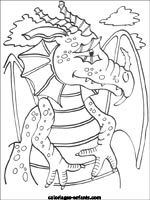 Coloriages de dragons