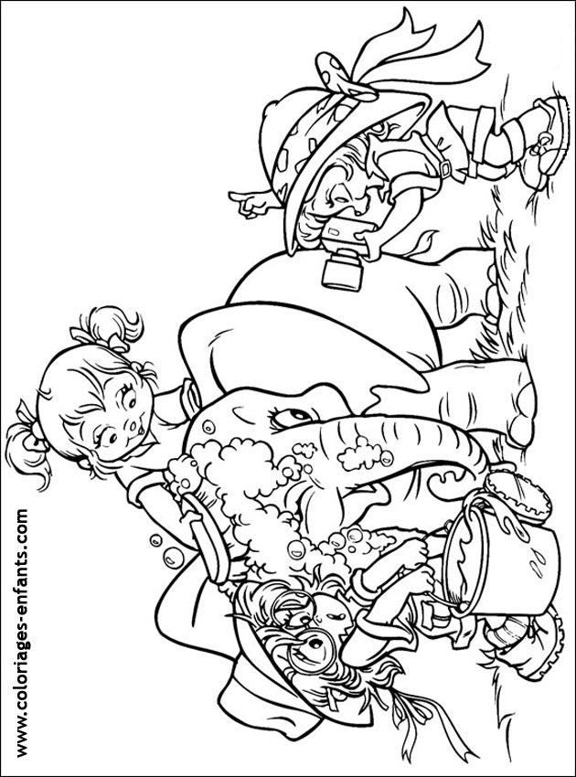 coloriage d'lphant - dessin  colorier d'animaux