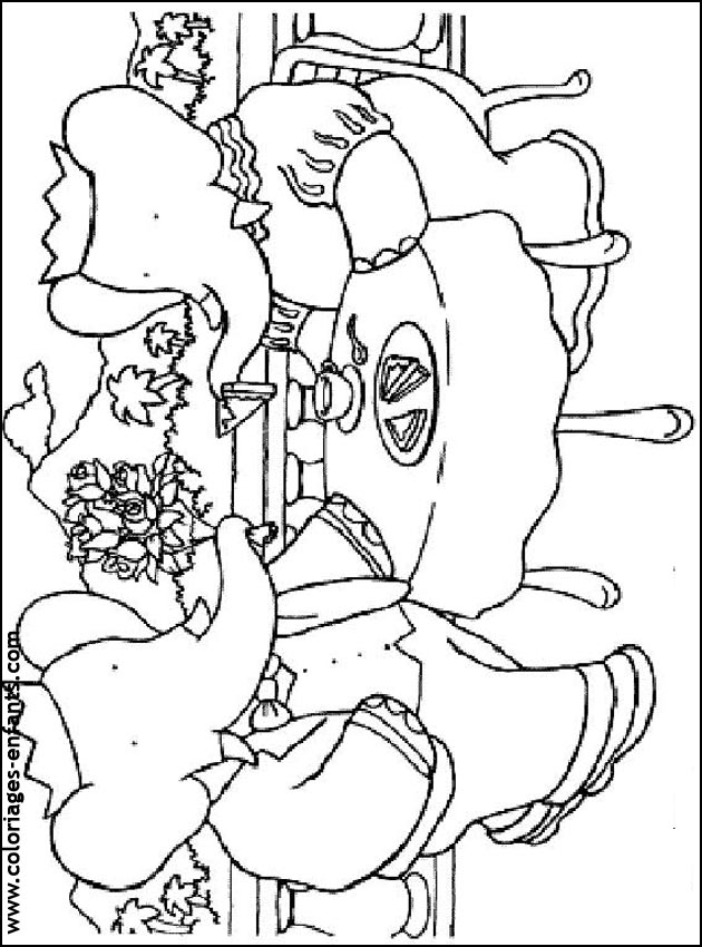 coloriage d'lphant - dessin  colorier d'animaux