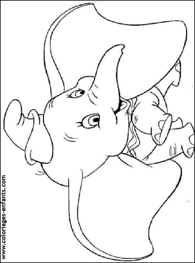 dessin colorier. coloriage d#39;éléphant - dessin