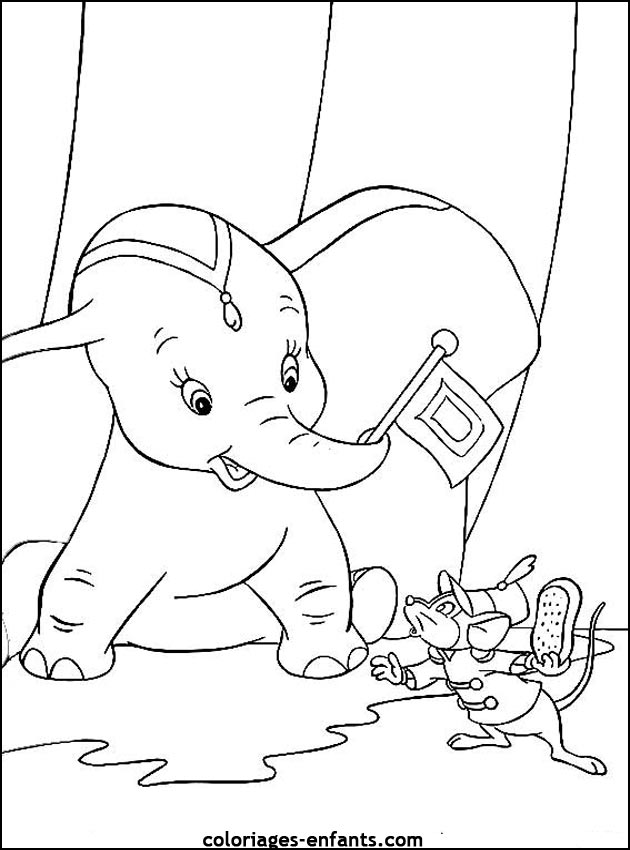 coloriage d'�l�phant - dessin � colorier d'animaux
