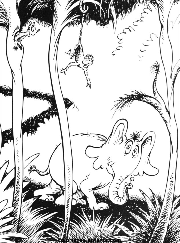 coloriage d'lphant - dessin  colorier d'animaux