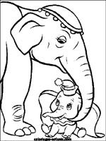 Coloriages d'&eacute;l&eacute;phants