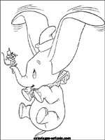 Coloriages d'&eacute;l&eacute;phants