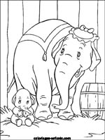 Coloriages d'&eacute;l&eacute;phants