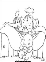 Coloriages d'&eacute;l&eacute;phants