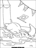 Coloriages d'&eacute;l&eacute;phants