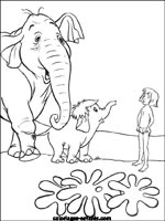 Coloriages d'&eacute;l&eacute;phants