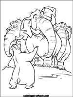 Coloriages d'&eacute;l&eacute;phants