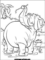 Coloriages d'&eacute;l&eacute;phants