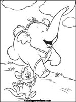 Coloriages d'&eacute;l&eacute;phants