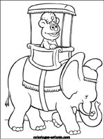 Coloriages d'éléphants