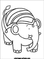 Coloriages d'éléphants