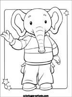 Coloriages d'éléphants