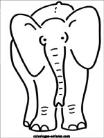 Coloriages d'éléphants