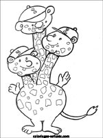 Coloriages de girafes