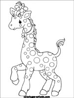 Coloriages de girafes