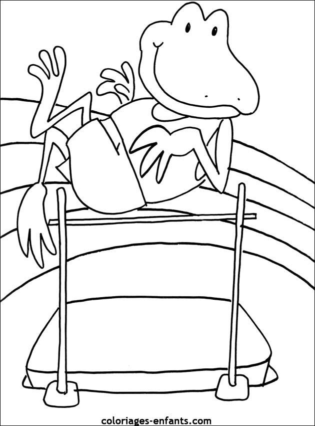 coloriage de grenouille sur coloriages-enfants.com