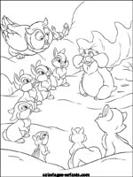 Coloriages de lapins