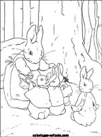 Coloriages de lapins