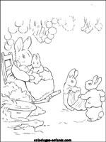 Coloriages de lapins