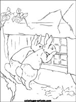 Coloriages de lapins