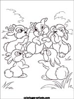 Coloriages de lapins