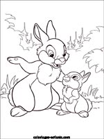 Coloriages de lapins