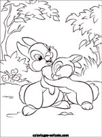 Coloriages de lapins