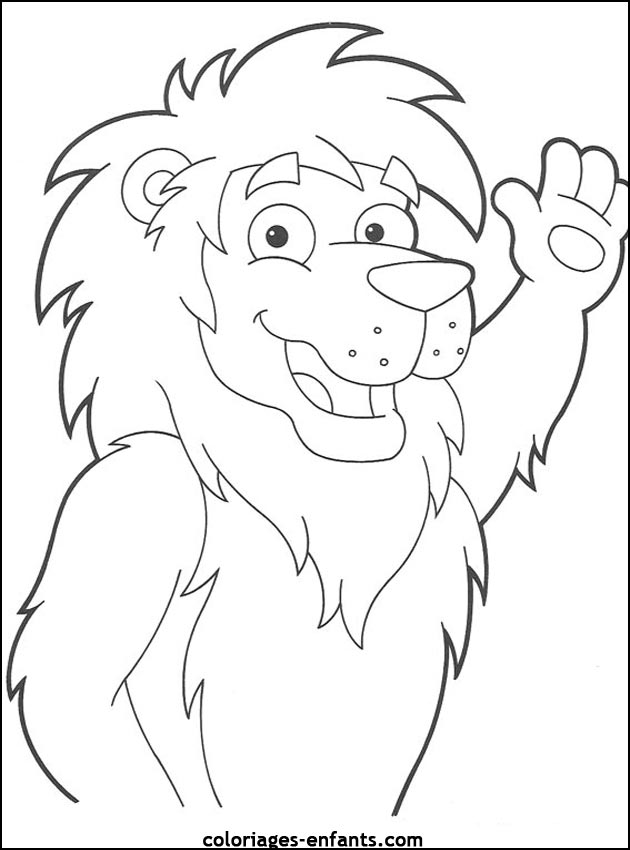 Coloriages de lions