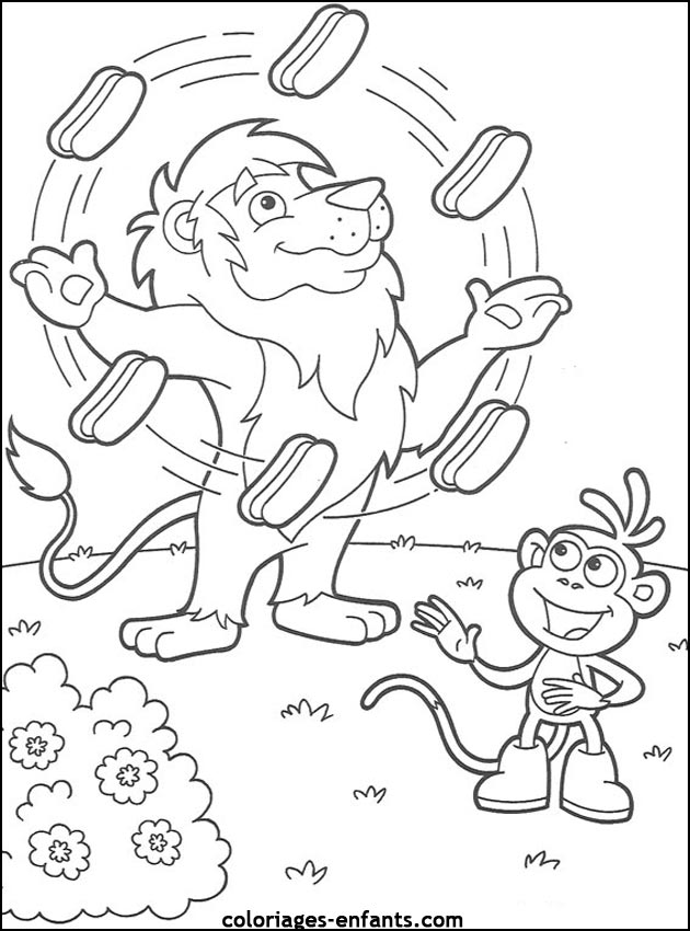 Coloriages de lions