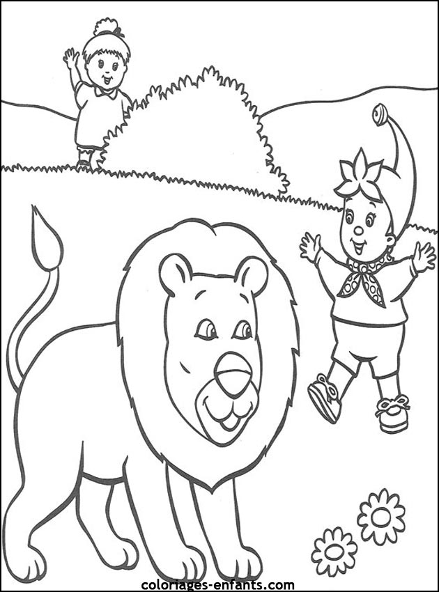 Coloriages de lions