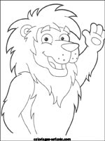 Coloriages de lions