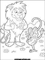 Coloriages de lions