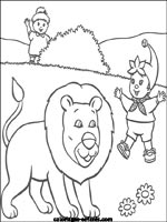 Coloriages de lions