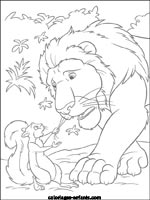 Coloriages de lions